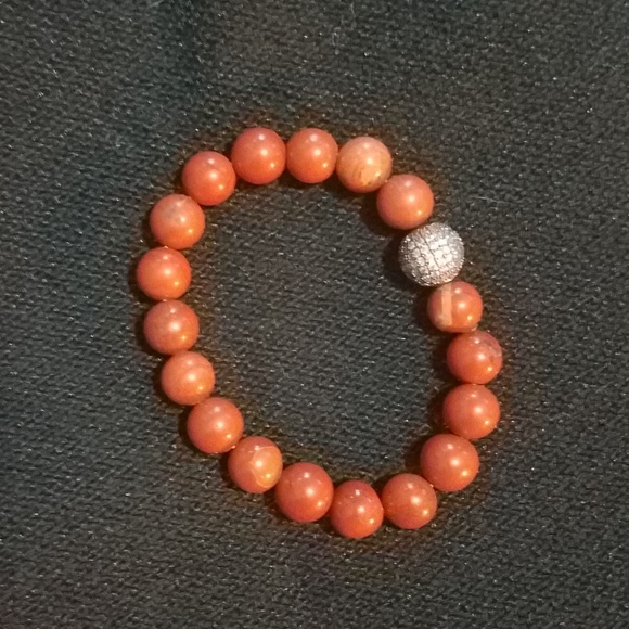 Carnelian natural stone bracelet. - Picture 3 of 4